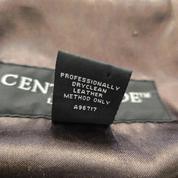 Vintage Centigrade Leather Button Down Shacket Shirt Jacket Brown Womens Size 1X - Picture 9 of 12